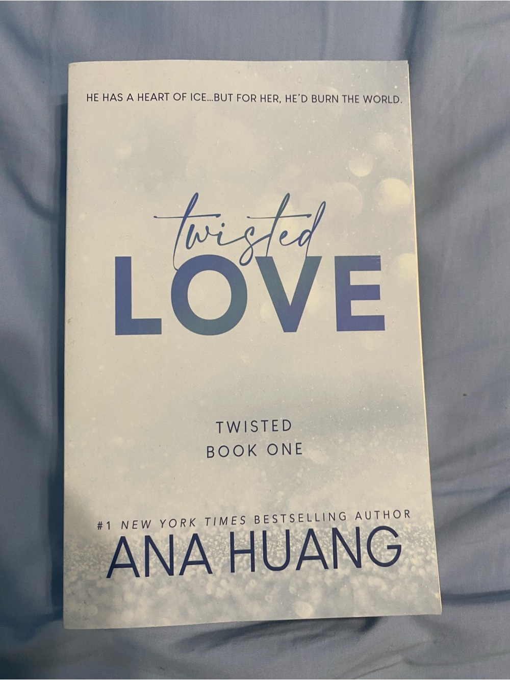 Twisted Love by Ana Huang - White & Blue Paperback